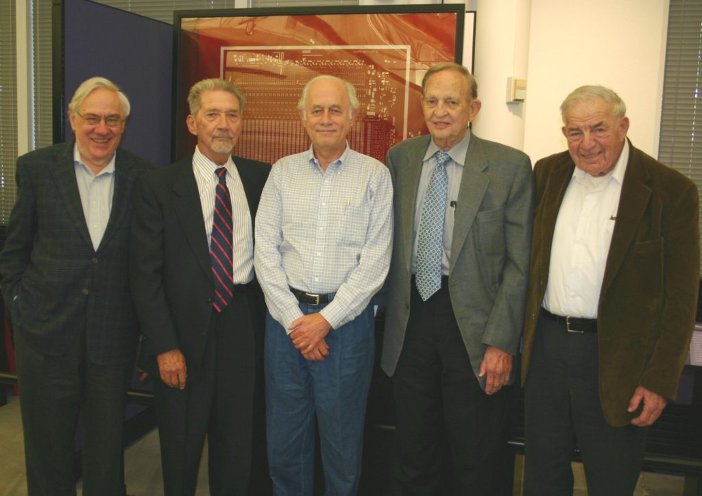 Jay Last, Isy Haas, the author, Lionel Kattner, Bob Norman in 2007. Photo: David A. Laws